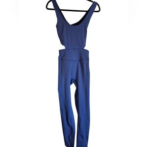 FREE PEOPLE MOVEMENT NWT BACK IT UP ONESIE - POOL BLUE - 9134  SIZE MED